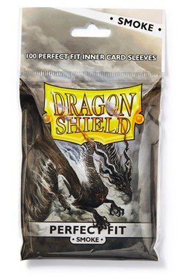 Dragon Shield: Perfect Fit Inner Sleeves Smoke - Toploader (100)