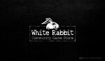 White Rabbit Playmat: Black Leather *stitched*