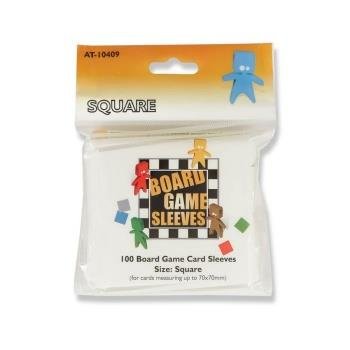 Board Game Sleeves - Clear - Square: 70x70mm (100 Stk.)