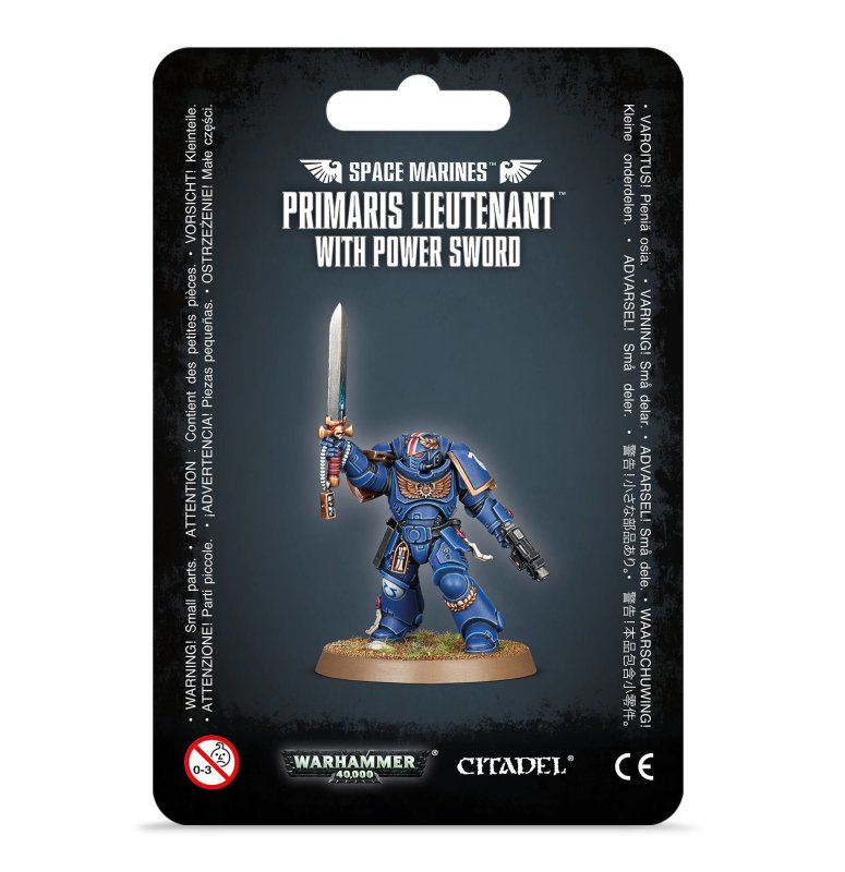 SPACE MARINES: PRIMARIS LIEUTENANT WITH POWER SWORD