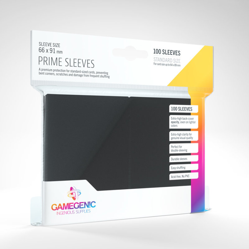 Gamegenic: Standard Prime Sleeves - Black (100)