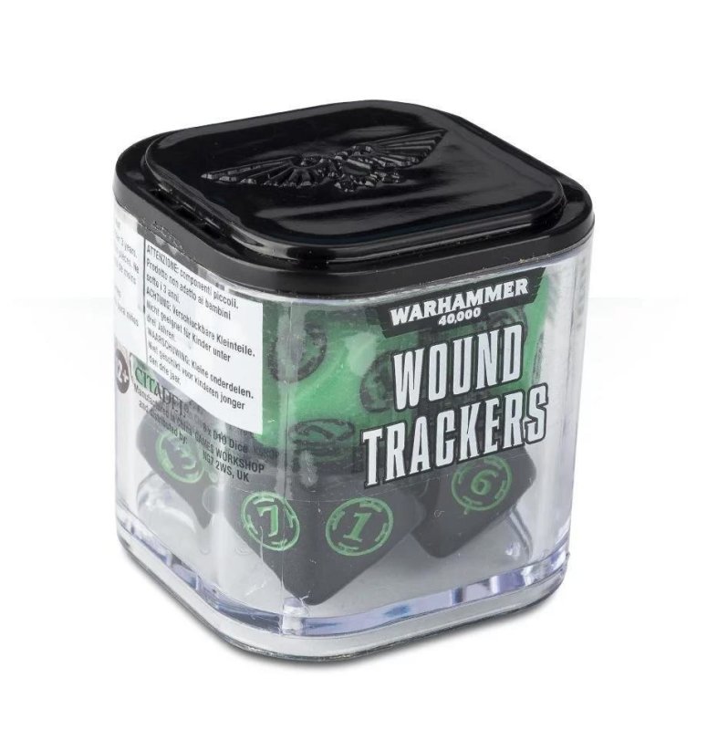 WARHAMMER 40K: WOUND TRACKERS - GREEN/BLACK