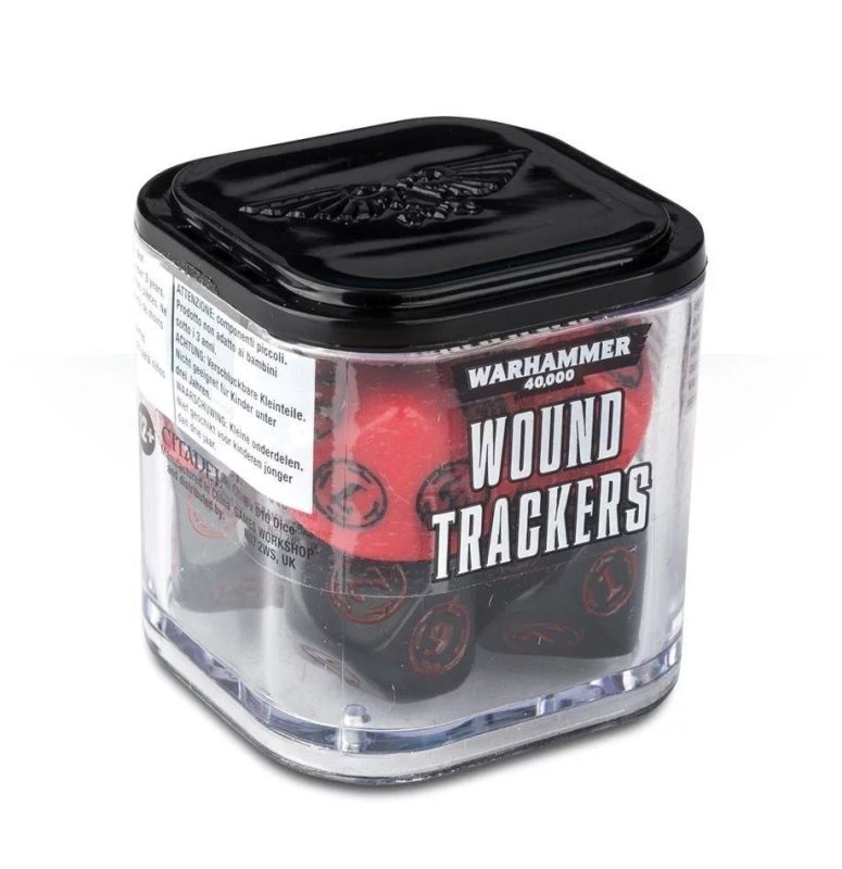 WARHAMMER 40K: WOUND TRACKERS - RED/BLACK