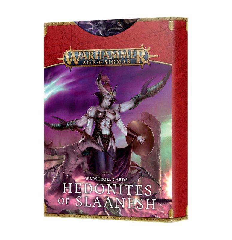 HEDONITES OF SLAANESH: WARSCROLL CARDS (DE) *2023*