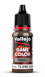 Vallejo: Brassy Brass  18 ml - Game Metallic