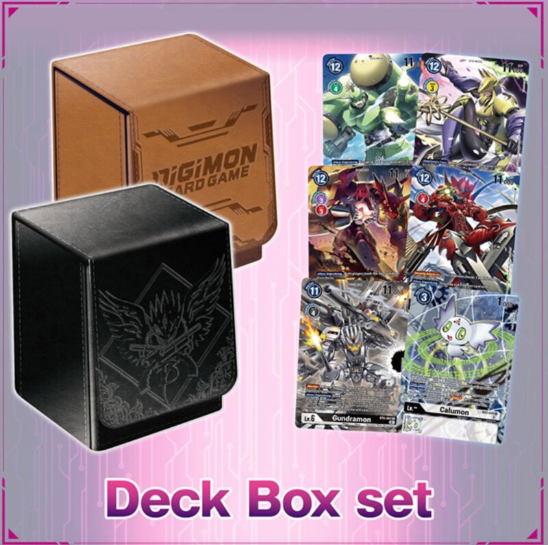 Digimon Card Game: Deck Box Set (Brown)