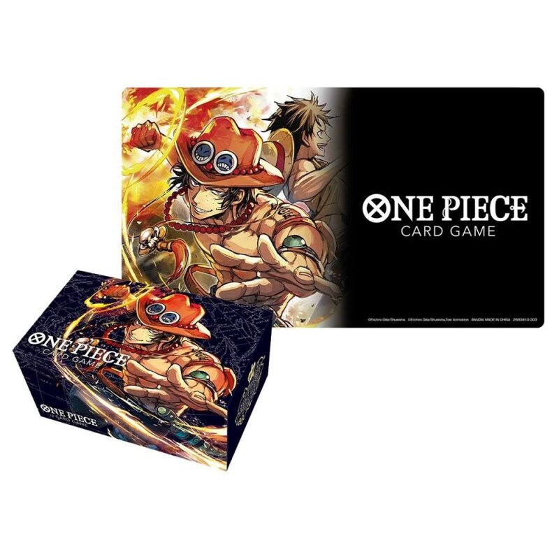 One Piece Card Game: Playmat & Storage Box Set Portgas.D.Ace