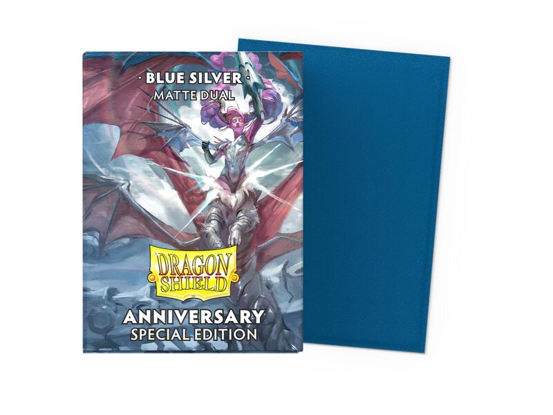 Dragon Shield: Standard Sleeves Dual Matte - Blue Silver (100) *Special Edition*
