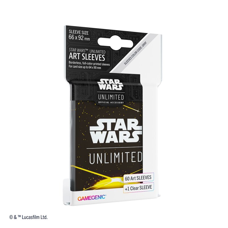 Star Wars: Unlimited - Art Sleeves Card Back Yellow (61 Sleeves)