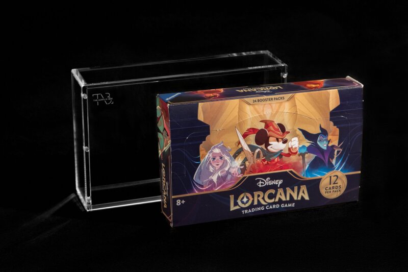 Premium Acrylic Display: Disney Lorcana Booster Box (53x220x138mm)