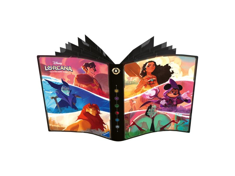 Disney Lorcana: Himmelsleuchten - 9-Pocket Sammelalbum Micky, Vaiana, Cruella De Vil