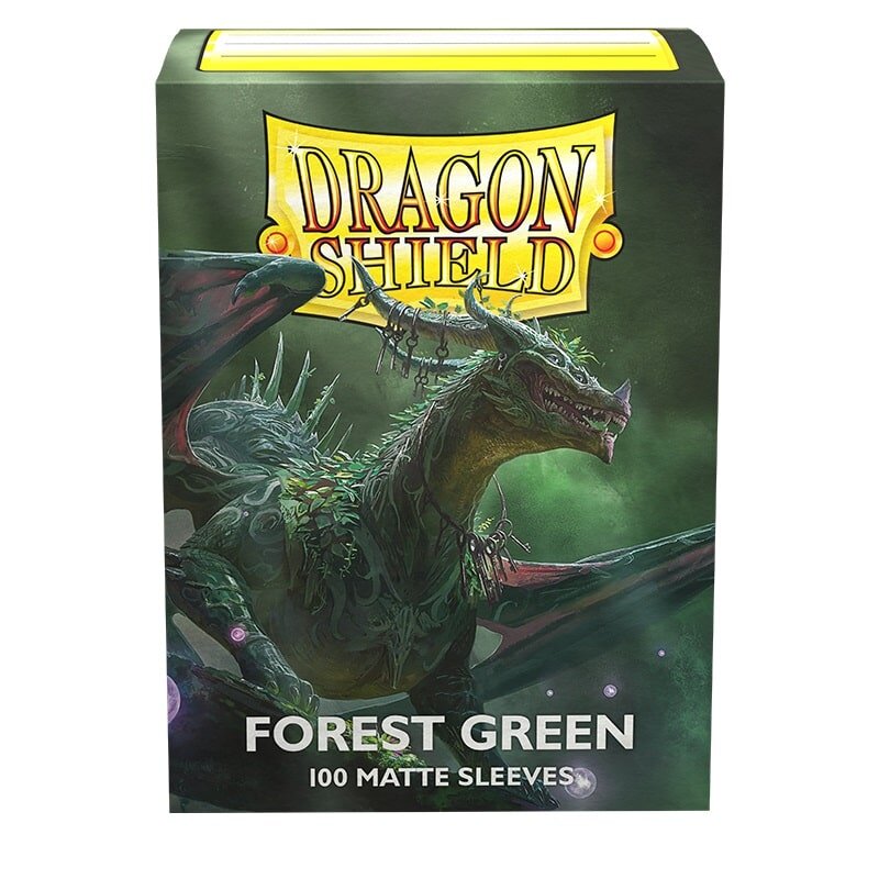 Dragon Shield: Standard Sleeves Matte - Forest Green (100)