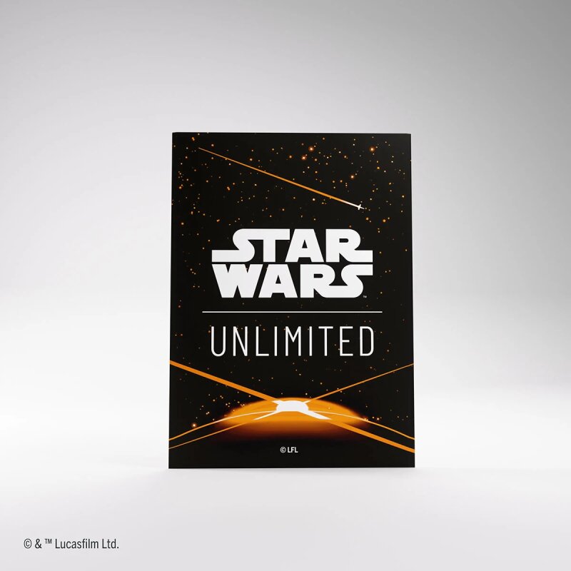 Star Wars: Unlimited - Art Sleeves Card Back Orange (62 Sleeves)