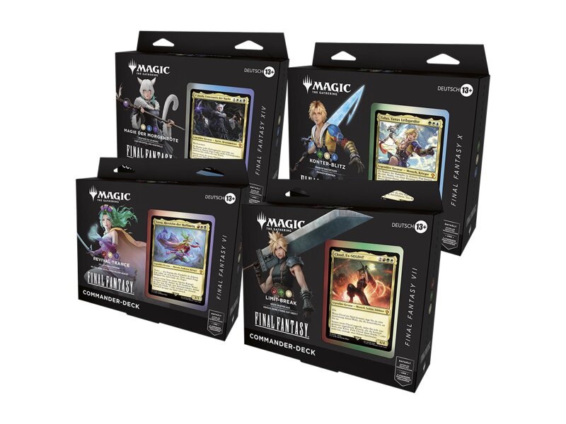 MtG Final Fantasy - Commander Deck Set DE (4 Decks)