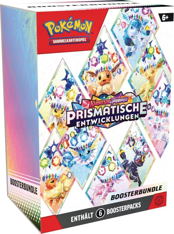 Pokémon: KP08.5 Prismatische Entwicklungen - 6-Pack-Boosterbundle (DE)