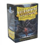 Dragon Shield: Standard Sleeves Matte - Black (100)