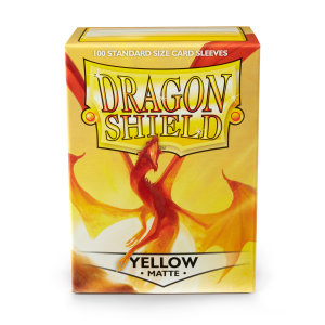 Dragon Shield: Standard Sleeves Matte - Yellow (100)